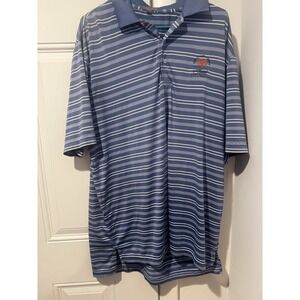 Peter‎ Millar Shirt Men's L Summer Comfort Kiawah Ocean Course Blue White